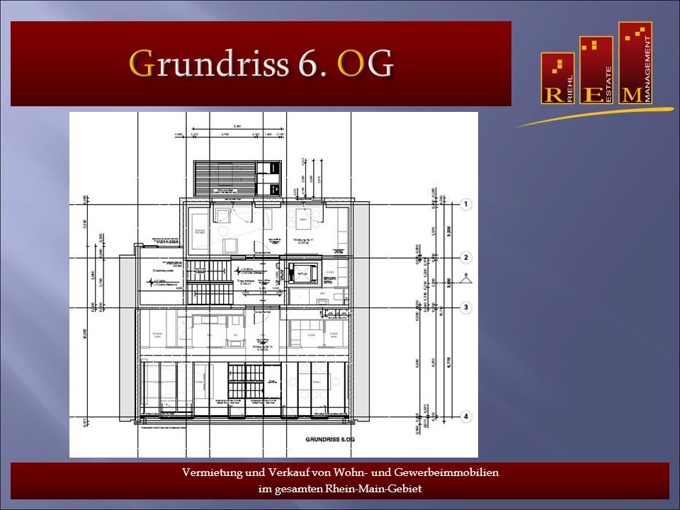 Grundriss 6. OG Vermietung und Verkauf von Wohn- und Gewerbeimmobilien