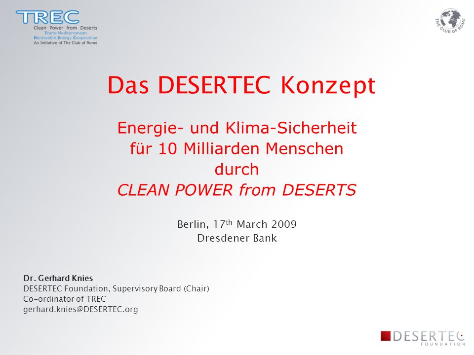 Berlin, 17th March 2009 Dresdener Bank