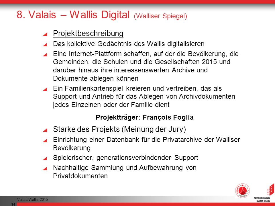 8. Valais – Wallis Digital (Walliser Spiegel)
