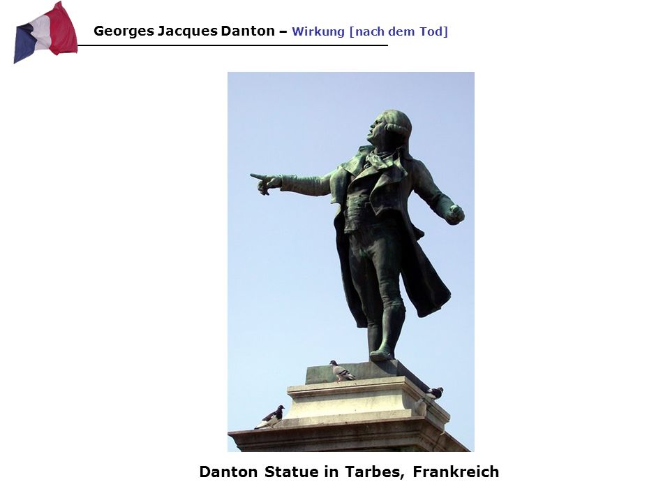 Danton Statue in Tarbes, Frankreich