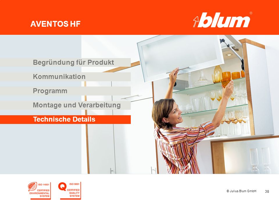 AVENTOS HF Begründung für Produkt Kommunikation Programm