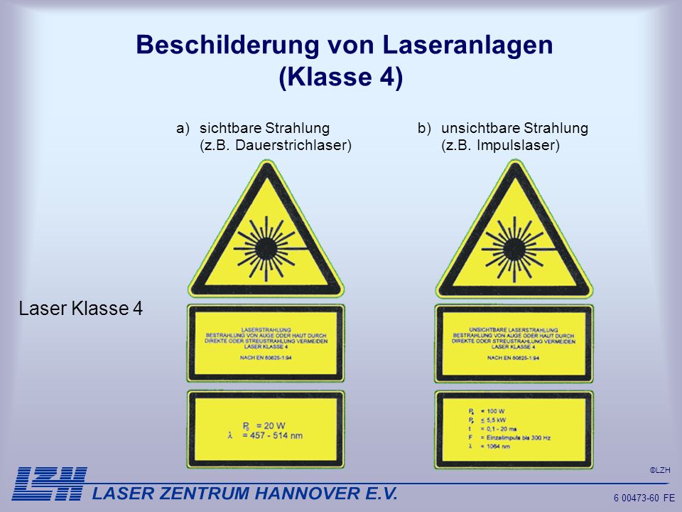 Lasersicherheit und -schutz - ppt herunterladen