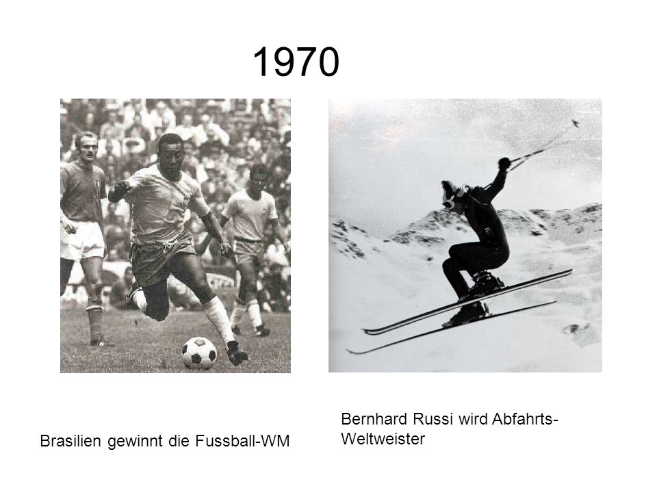 1970 Bernhard Russi wird Abfahrts-Weltweister