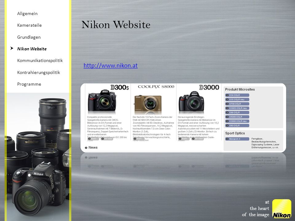 Nikon Website   at the heart of the image Allgemein