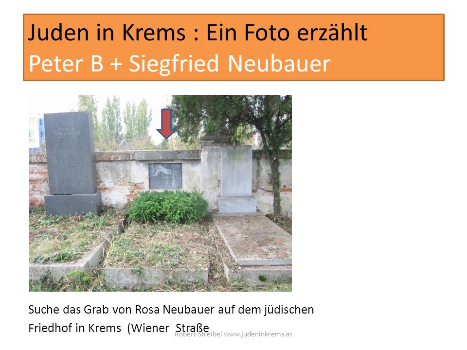 Juden in Krems : Ein Foto erzählt Peter B + Siegfried Neubauer