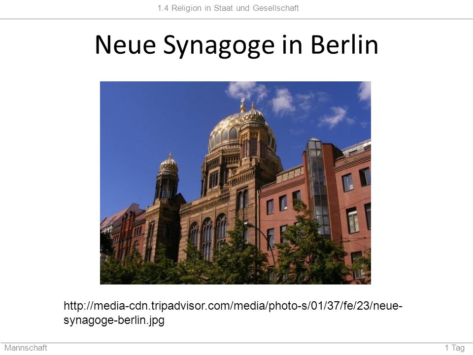 Neue Synagoge in Berlin