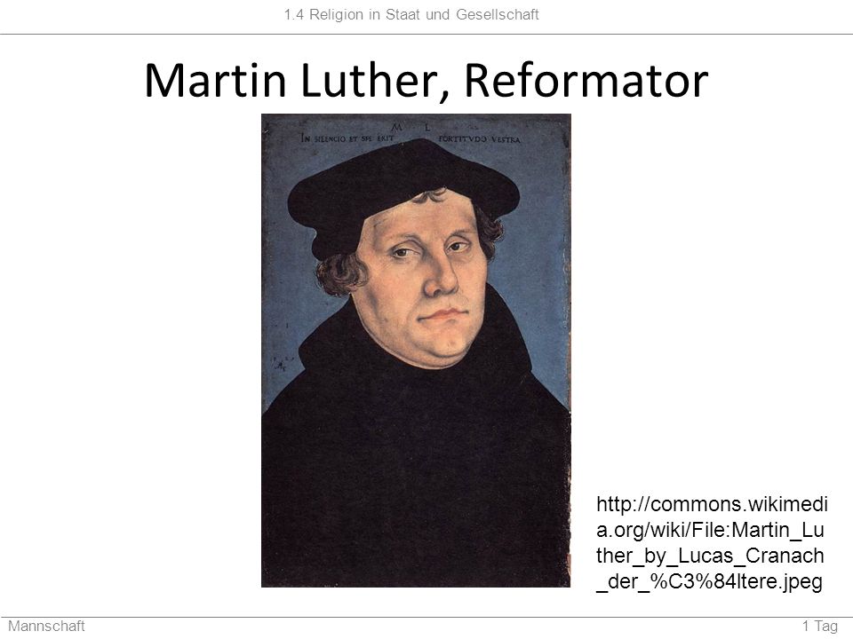 Martin Luther, Reformator