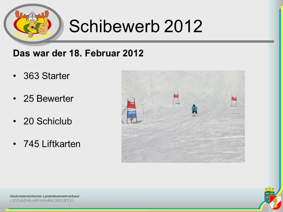 Schibewerb 2012 Das war der 18. Februar Starter 25 Bewerter