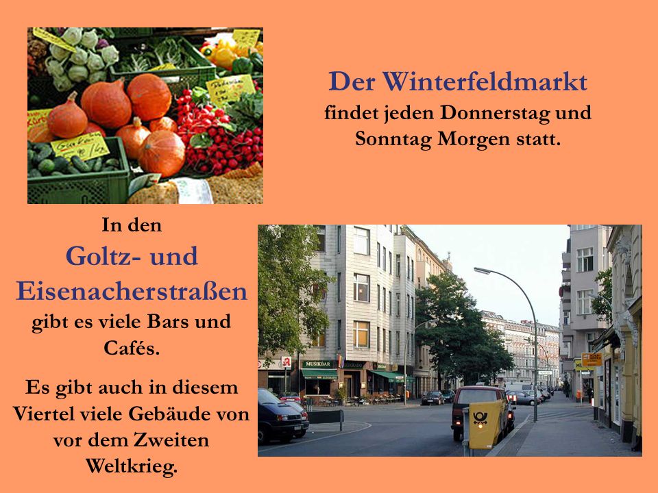 Der Winterfeldmarkt findet jeden Donnerstag und Sonntag Morgen statt.