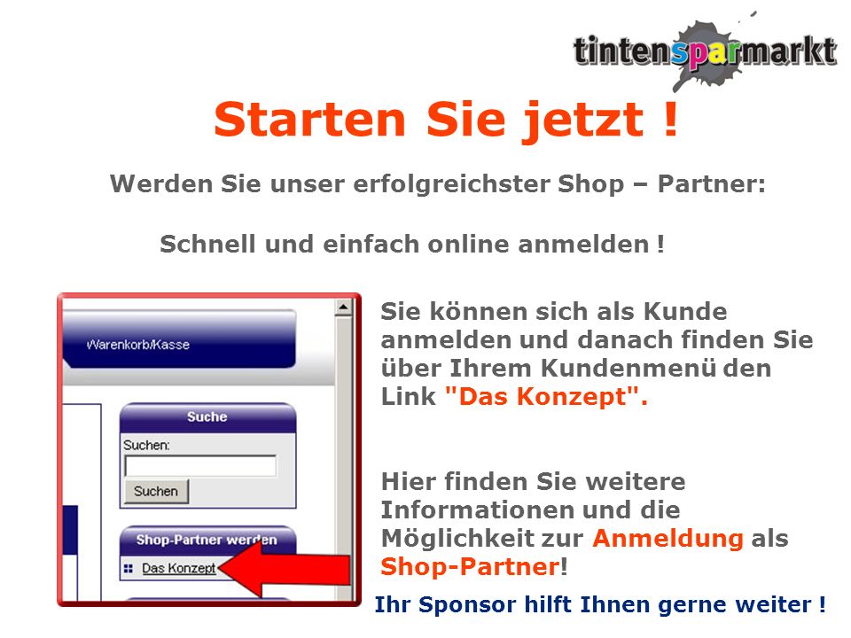 Starten Sie jetzt ! Werden Sie unser erfolgreichster Shop – Partner: