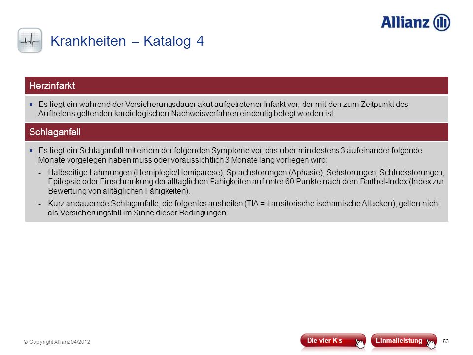 Krankheiten – Katalog 4 Herzinfarkt Schlaganfall
