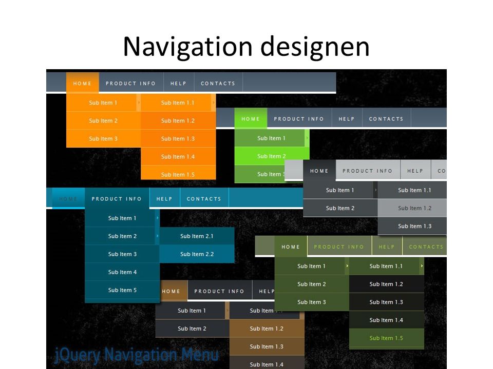 Navigation designen