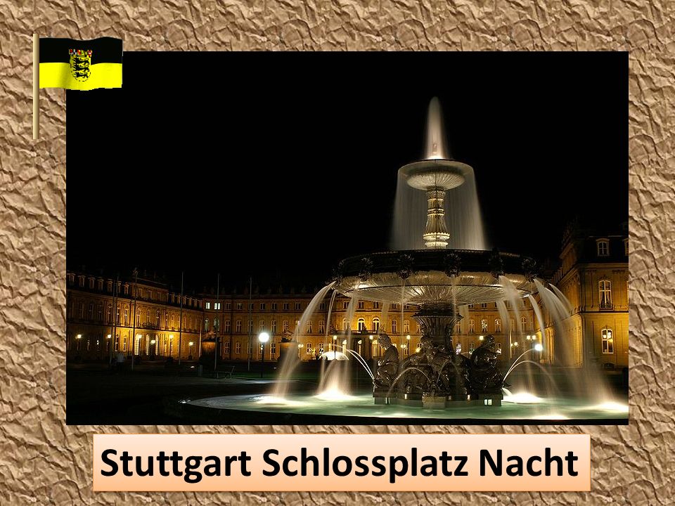 Stuttgart Schlossplatz Nacht
