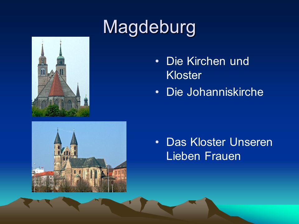 Magdeburg Die Kirchen und Kloster Die Johanniskirche