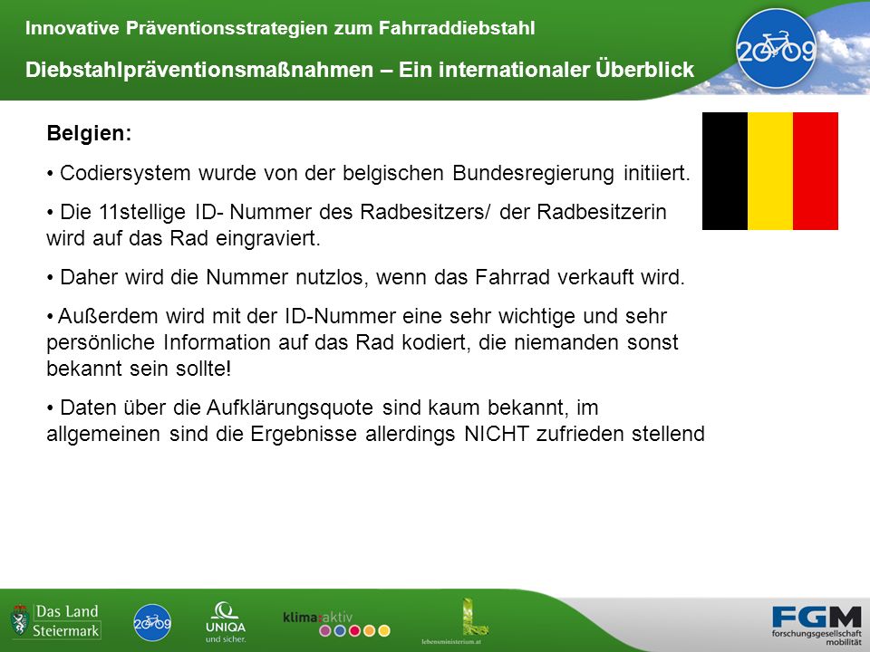 Diebstahlpräventionsmaßnahmen – Ein internationaler Überblick
