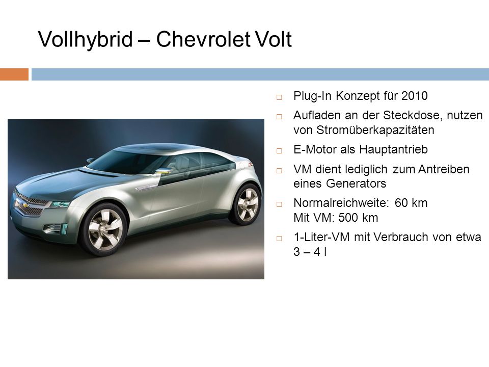 Vollhybrid – Chevrolet Volt