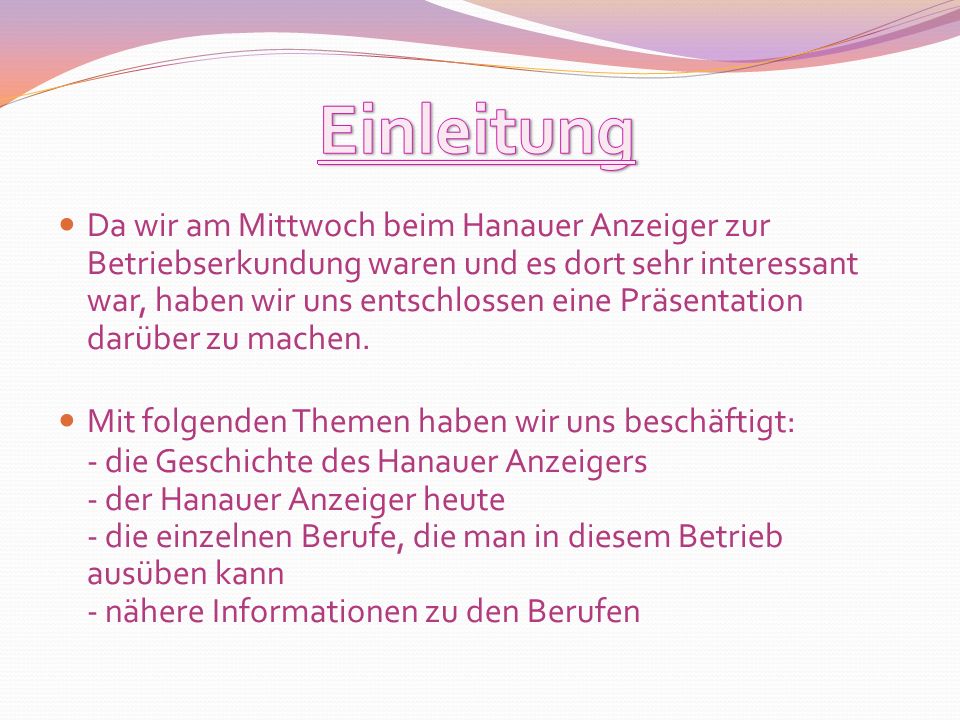Einleitung