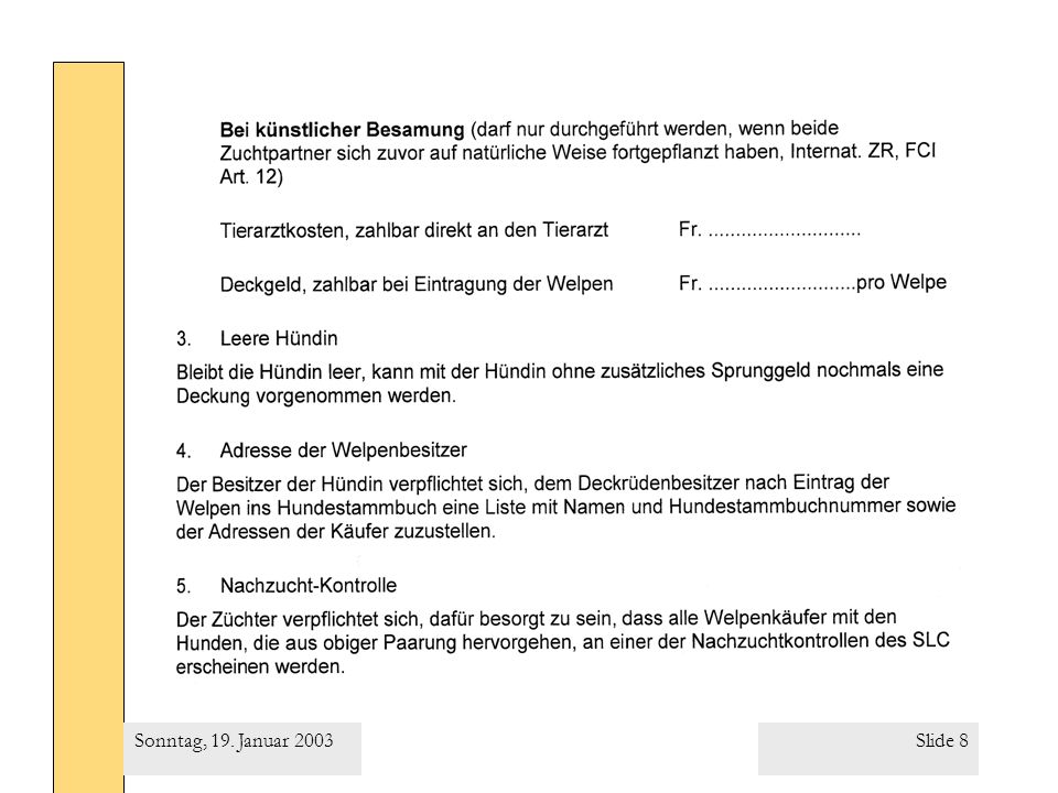 Sonntag, 19. Januar 2003