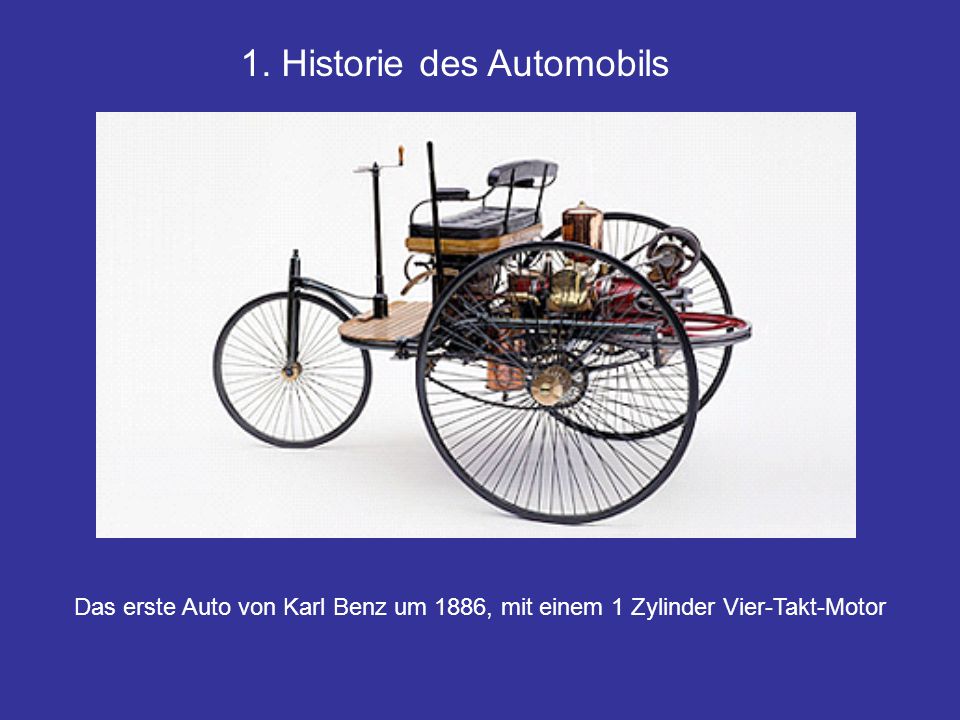 1. Historie des Automobils