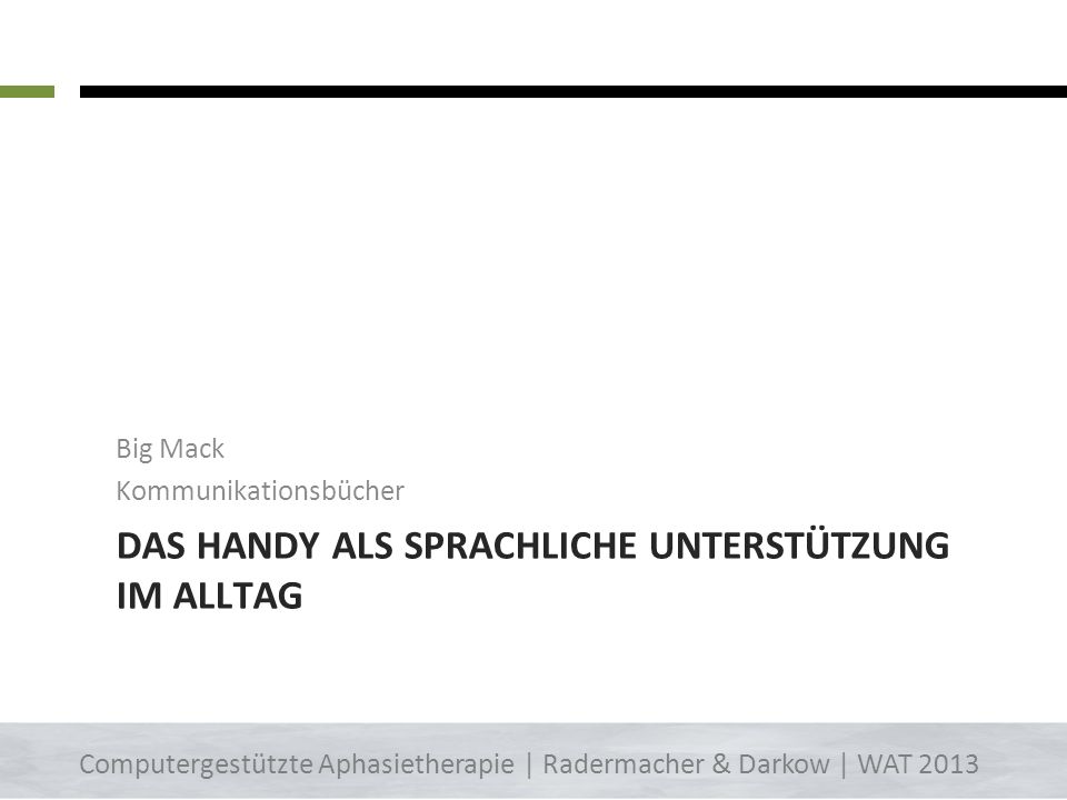 Das handy als sprachliche unterstützung im alltag