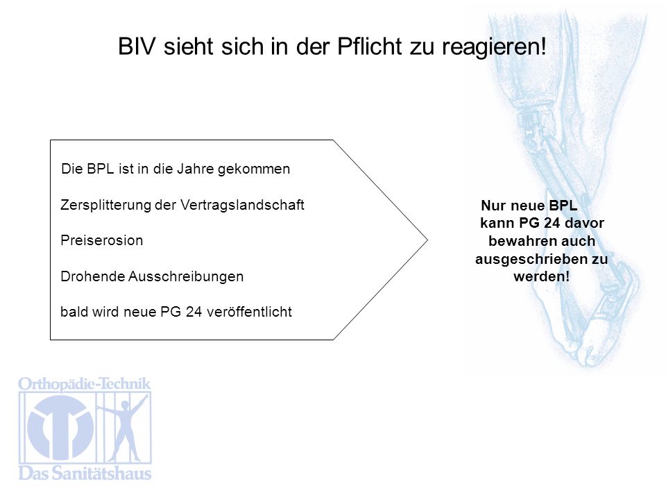 Nur neue BPL kann PG 24 davor bewahren auch ausgeschrieben zu werden!