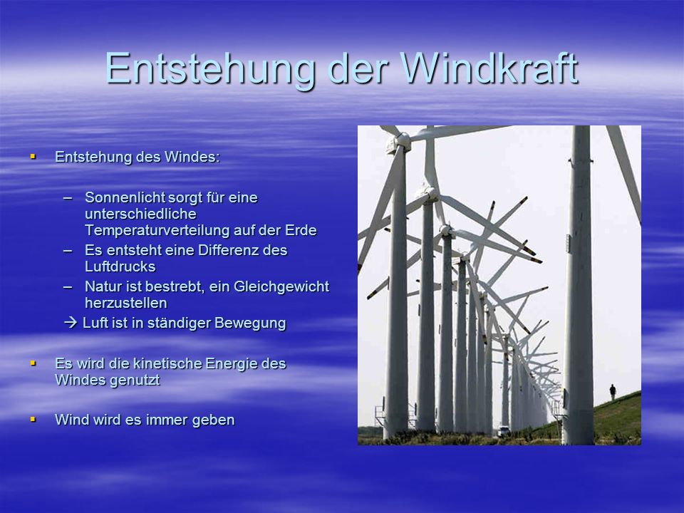 Entstehung der Windkraft