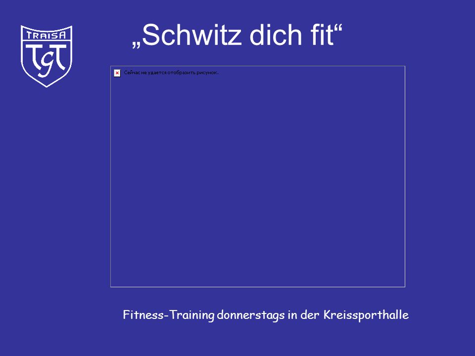 „Schwitz dich fit Fitness-Training donnerstags in der Kreissporthalle