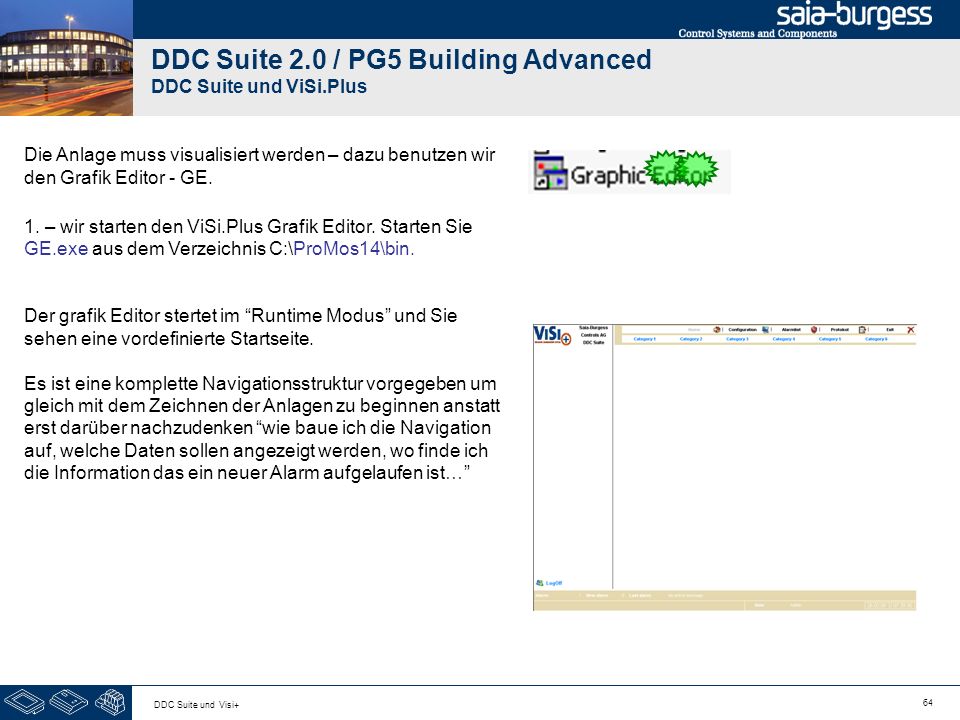 DDC Suite 2.0 / PG5 Building Advanced DDC Suite und ViSi.Plus