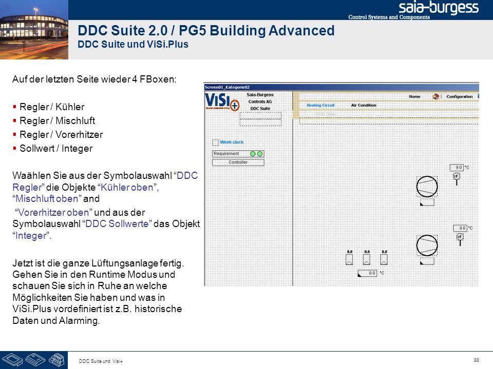 DDC Suite 2.0 / PG5 Building Advanced DDC Suite und ViSi.Plus
