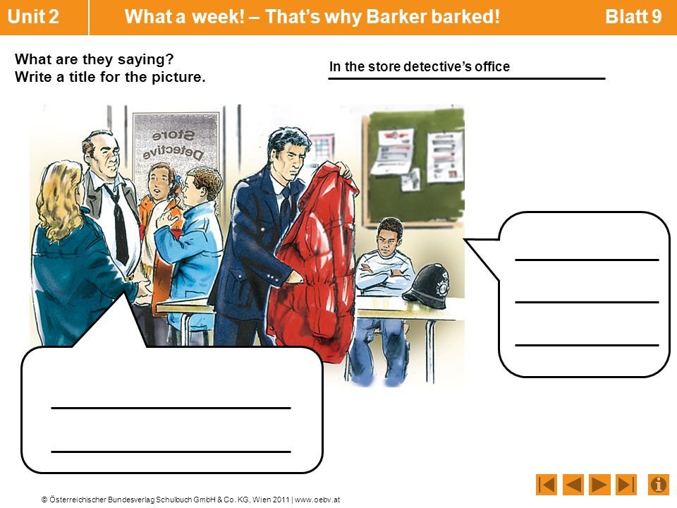 Unit 2 What a week! – That’s why Barker barked! Blatt 9