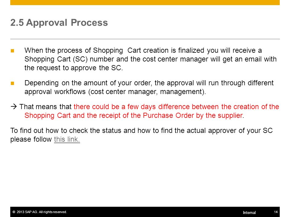 2.5 Approval Process
