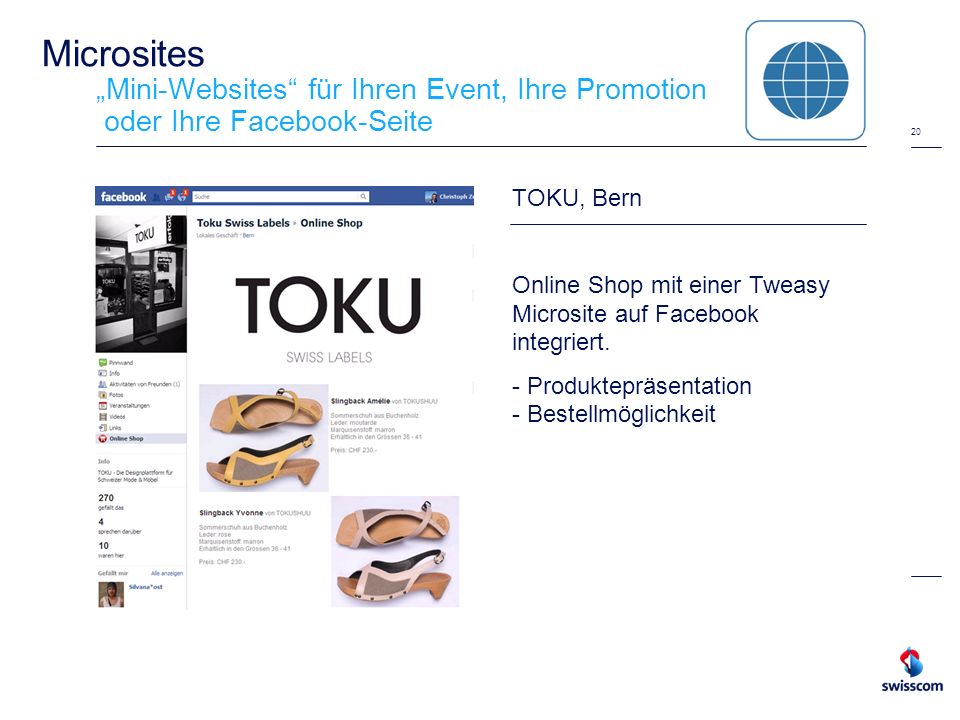 Microsites „Mini-Websites für Ihren Event, Ihre Promotion oder Ihre Facebook-Seite