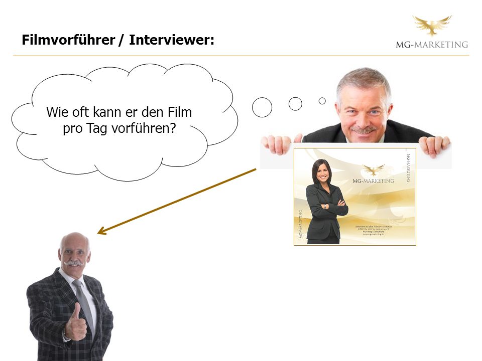 Wie oft kann er den Film pro Tag vorführen