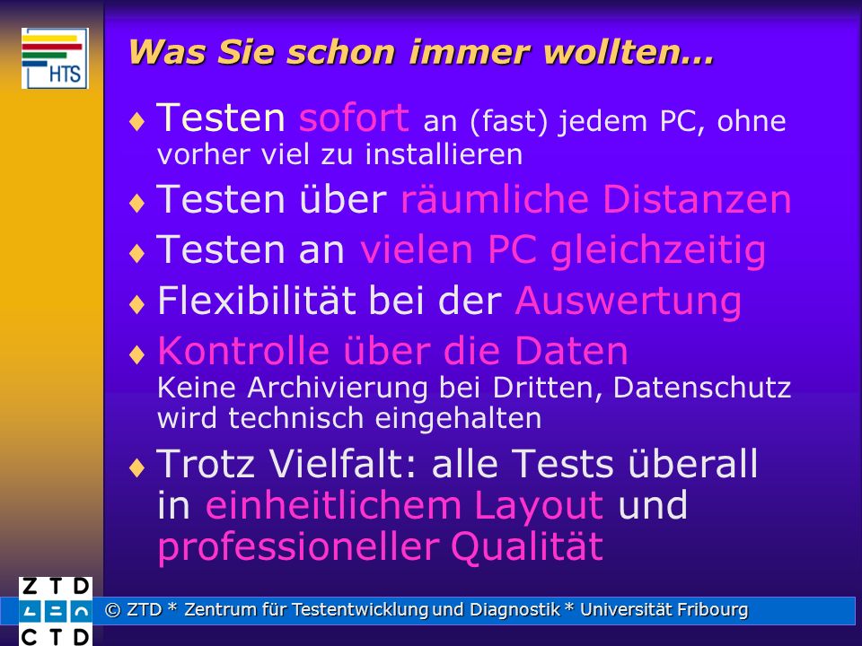 Was Sie schon immer wollten…