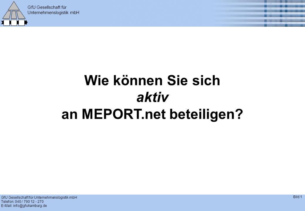 an MEPORT.net beteiligen