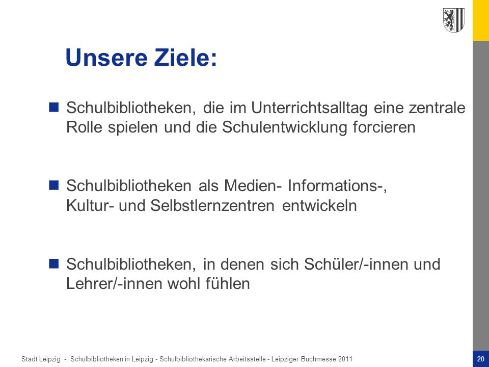 Unsere Ziele: Schulbibliotheken, die im Unterrichtsalltag eine zentrale Rolle spielen und die Schulentwicklung forcieren.