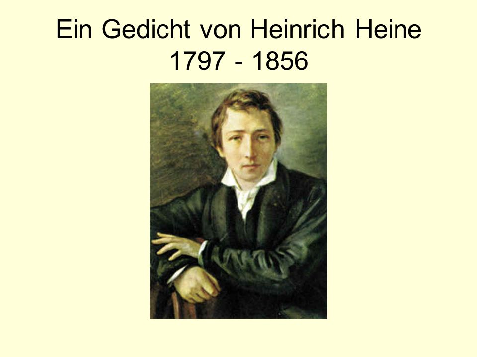 Ein Gedicht von Heinrich Heine
