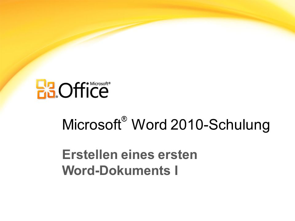 Microsoft® Word 2010-Schulung