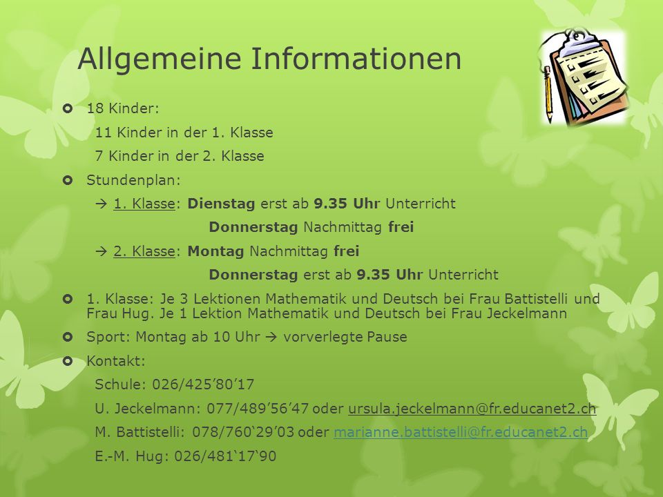 Allgemeine Informationen