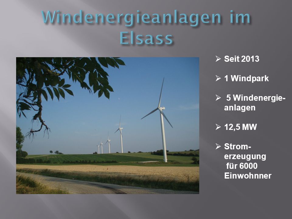 Windenergieanlagen im Elsass