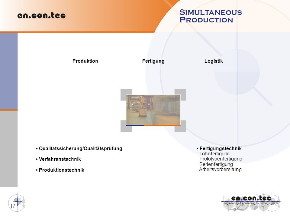Simultaneous Production Produktion Fertigung Logistik