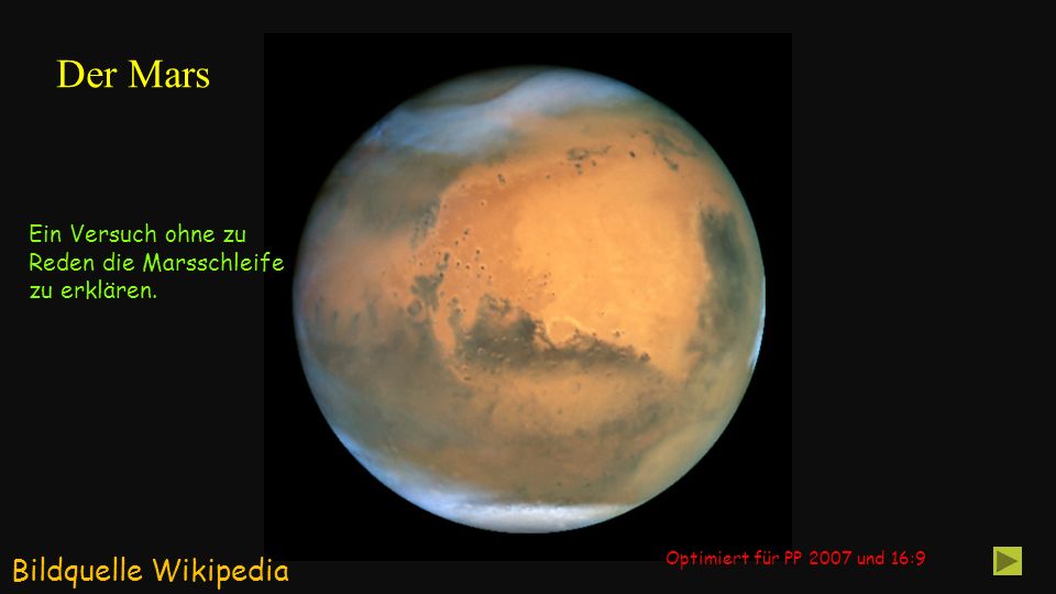 Der Mars Bildquelle Wikipedia Ein Versuch ohne zu