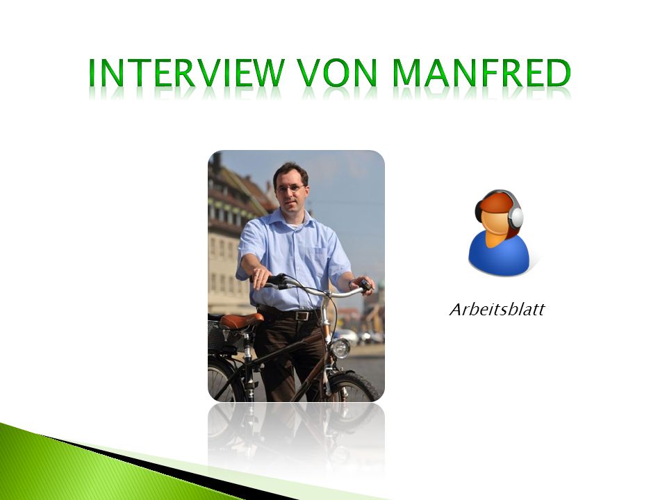 Interview von Manfred Arbeitsblatt