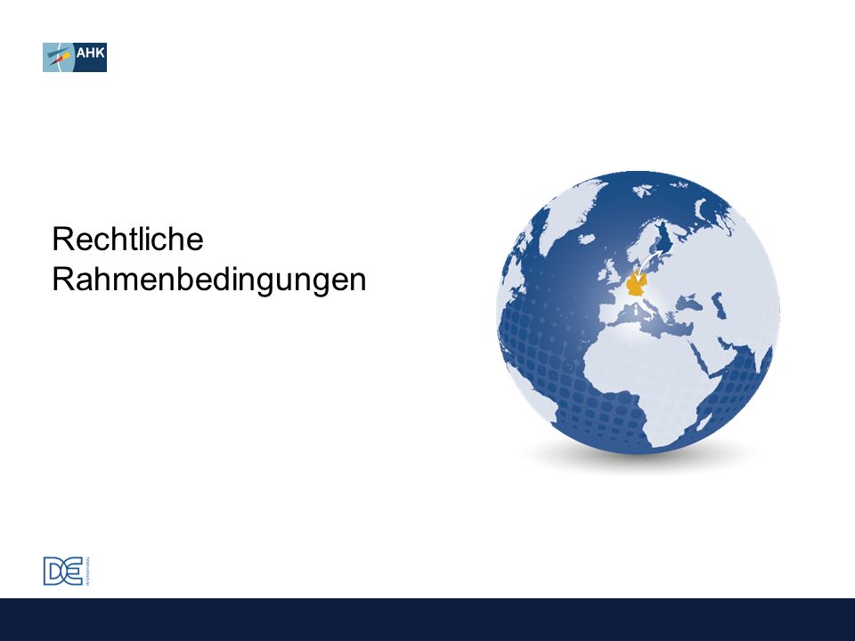 Rechtliche Rahmenbedingungen