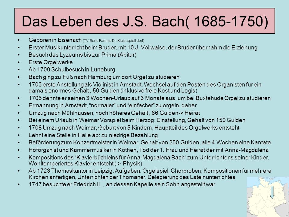 Das Leben des J.S. Bach( )