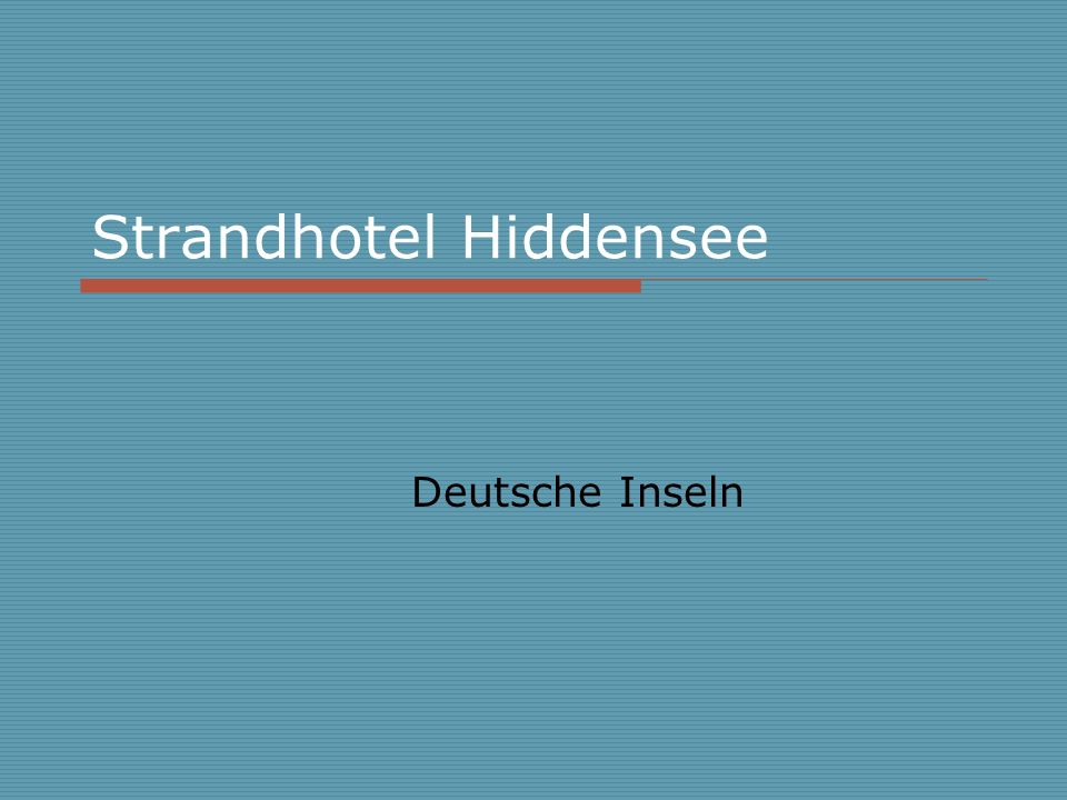 Strandhotel Hiddensee