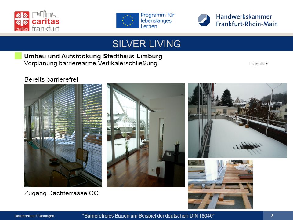 Umbau und Aufstockung Stadthaus Limburg Vorplanung barrierearme Vertikalerschließung Eigentum