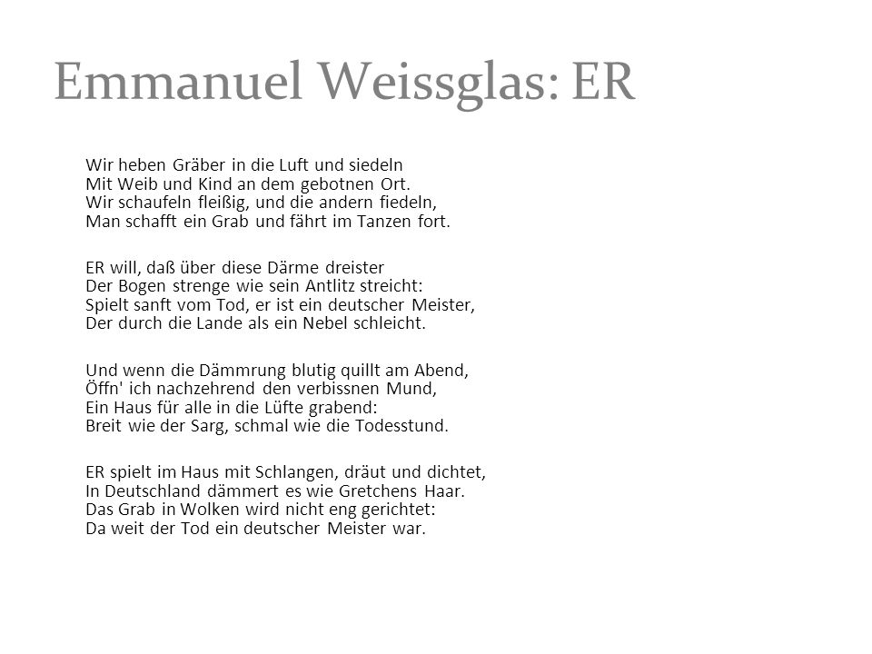 Emmanuel Weissglas: ER