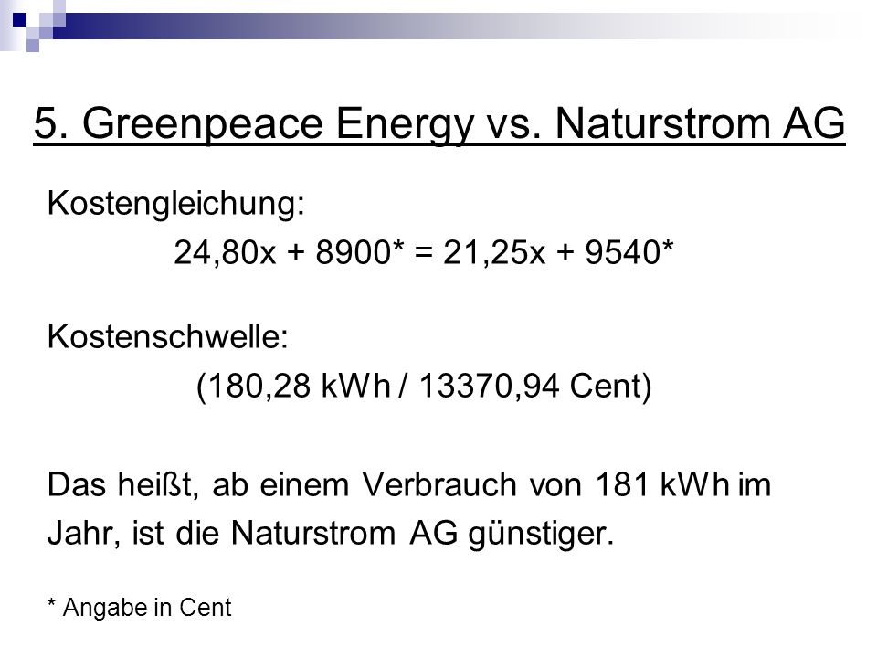 5. Greenpeace Energy vs. Naturstrom AG