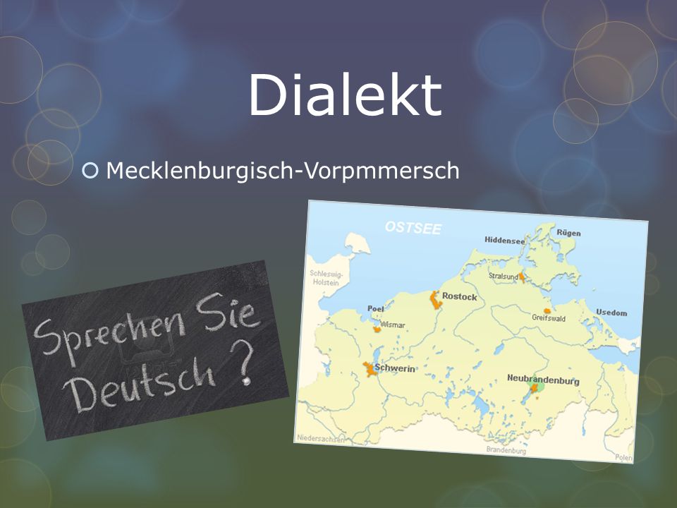 Dialekt Mecklenburgisch-Vorpmmersch